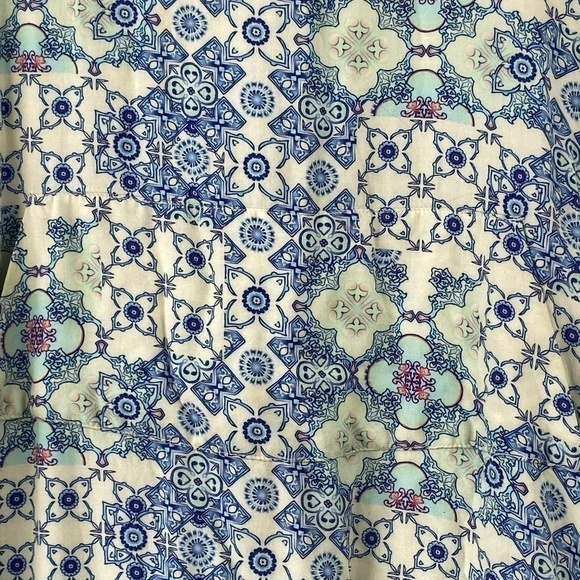 HILARY MacMillan size XS tunic length lined hooded shirt ribbed cuffs and hips - Picture 8 of 12